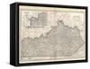 Plate 82. Map of Kentucky. United States-Encyclopaedia Britannica-Framed Stretched Canvas