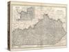 Plate 82. Map of Kentucky. United States-Encyclopaedia Britannica-Stretched Canvas