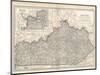 Plate 82. Map of Kentucky. United States-Encyclopaedia Britannica-Mounted Art Print