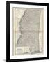 Plate 85. Map of Mississippi. United States-Encyclopaedia Britannica-Framed Art Print