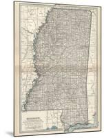 Plate 85. Map of Mississippi. United States-Encyclopaedia Britannica-Mounted Art Print