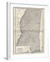 Plate 85. Map of Mississippi. United States-Encyclopaedia Britannica-Framed Art Print