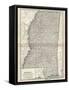 Plate 85. Map of Mississippi. United States-Encyclopaedia Britannica-Framed Stretched Canvas