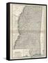 Plate 85. Map of Mississippi. United States-Encyclopaedia Britannica-Framed Stretched Canvas