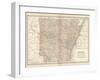 Plate 86. Map of Arkansas. United States-Encyclopaedia Britannica-Framed Art Print