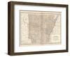 Plate 86. Map of Arkansas. United States-Encyclopaedia Britannica-Framed Art Print