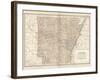 Plate 86. Map of Arkansas. United States-Encyclopaedia Britannica-Framed Art Print