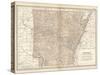 Plate 86. Map of Arkansas. United States-Encyclopaedia Britannica-Stretched Canvas