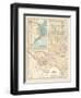 Plate 89. Map of Texas-Encyclopaedia Britannica-Framed Premium Giclee Print