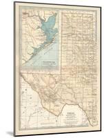 Plate 89. Map of Texas-Encyclopaedia Britannica-Mounted Art Print