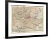 Plate 9. Map of England. Section IV-Encyclopaedia Britannica-Framed Art Print