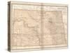 Plate 99. Map of North Dakota. United States-Encyclopaedia Britannica-Stretched Canvas