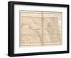 Plate 99. Map of North Dakota. United States-Encyclopaedia Britannica-Framed Art Print