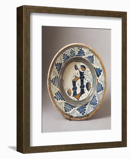 Plate, Ceramic, Faenza, Emilia-Romagna, Italy-null-Framed Giclee Print