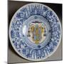 Plate Decorated with Cardinals Coat of Arms, Ceramic-null-Mounted Giclee Print