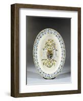 Plate Decorated with Coat of Arms, Ceramic-null-Framed Giclee Print