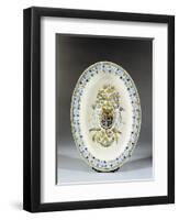 Plate Decorated with Coat of Arms, Ceramic-null-Framed Giclee Print