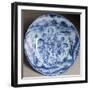 Plate Decorated with Figures of Knights and Knaves-null-Framed Giclee Print