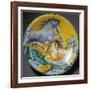 Plate Decorated with Horses, Circa 1610-null-Framed Giclee Print