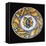 Plate Decorated with Musical Instruments and Coat of Arms-null-Framed Stretched Canvas