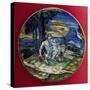 Plate Depicting Bacchus' Childhood-Giorgio Andreoli-Stretched Canvas