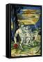 Plate Depicting Bacchus' Childhood-Giorgio Andreoli-Framed Stretched Canvas