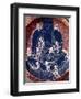 Plate Depicting Buddha with Ten Skeletons (Detail)-null-Framed Giclee Print