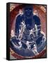 Plate Depicting Buddha with Ten Skeletons (Detail)-null-Framed Stretched Canvas