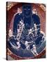 Plate Depicting Buddha with Ten Skeletons (Detail)-null-Stretched Canvas