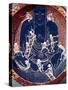 Plate Depicting Buddha with Ten Skeletons (Detail)-null-Stretched Canvas