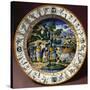 Plate Depicting Meeting Between Moses and Aaron Returning from Egypt-null-Stretched Canvas