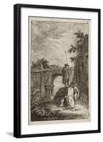 Plate Eight from Evenings in Rome, 1763-64-Hubert Robert-Framed Giclee Print