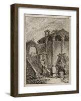 Plate Five from Evenings in Rome, 1763-64-Hubert Robert-Framed Giclee Print