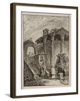 Plate Five from Evenings in Rome, 1763-64-Hubert Robert-Framed Giclee Print