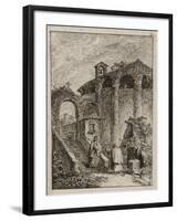 Plate Five from Evenings in Rome, 1763-64-Hubert Robert-Framed Giclee Print