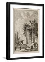 Plate Four from Evenings in Rome, 1763-64-Hubert Robert-Framed Giclee Print