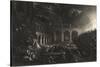 Plate from 'Illustrations to the Bible': Belshazzar's Feast-John Martin-Stretched Canvas