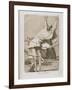 Plate from Los Caprichos, 1797-1798-Francisco de Goya-Framed Giclee Print