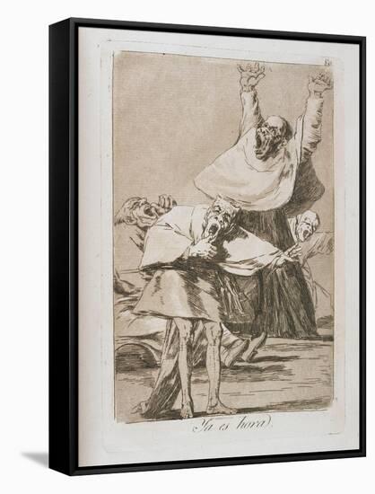 Plate from Los Caprichos, 1797-1798-Francisco de Goya-Framed Stretched Canvas