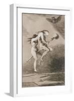 Plate from Los Caprichos, 1797-1798-Francisco de Goya-Framed Giclee Print