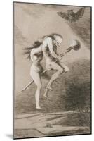 Plate from Los Caprichos, 1797-1798-Francisco de Goya-Mounted Giclee Print