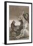 Plate from Los Caprichos, 1797-1798-Francisco de Goya-Framed Giclee Print