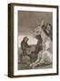 Plate from Los Caprichos, 1797-1798-Francisco de Goya-Framed Giclee Print