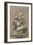 Plate from Los Caprichos, 1797-1798-Francisco de Goya-Framed Giclee Print