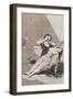 Plate from Los Caprichos, 1797-1798-Francisco de Goya-Framed Giclee Print