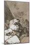 Plate from Los Caprichos, 1797-1798-Francisco de Goya-Mounted Giclee Print