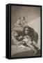 Plate from Los Caprichos, 1797-1798-Francisco de Goya-Framed Stretched Canvas