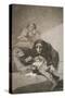 Plate from Los Caprichos, 1797-1798-Francisco de Goya-Stretched Canvas