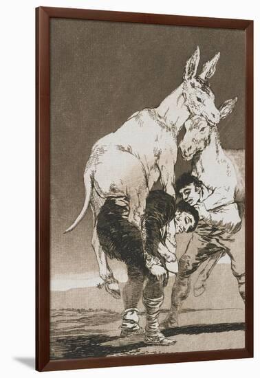 Plate from Los Caprichos, 1797-1798-Francisco de Goya-Framed Giclee Print