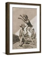 Plate from Los Caprichos, 1797-1798-Francisco de Goya-Framed Giclee Print